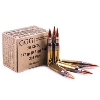 Amunicja .308 Win GGG FMJ 9.55g/147gr (20 szt.)