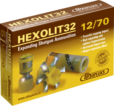 Amunicja 12/70 Ddupleks Hexolit 32g (5 szt.)